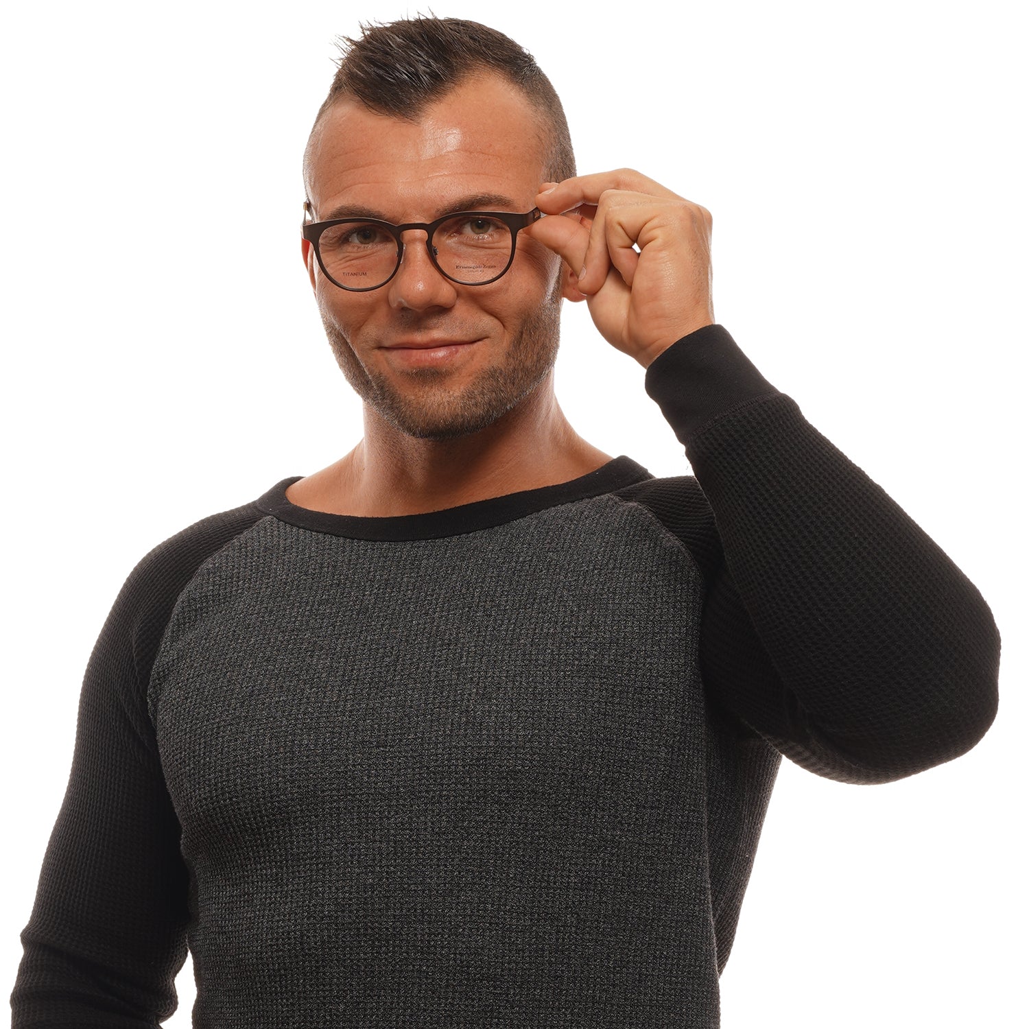 Ermenegildo Zegna Monture optique ZC5003 48 038 Titane