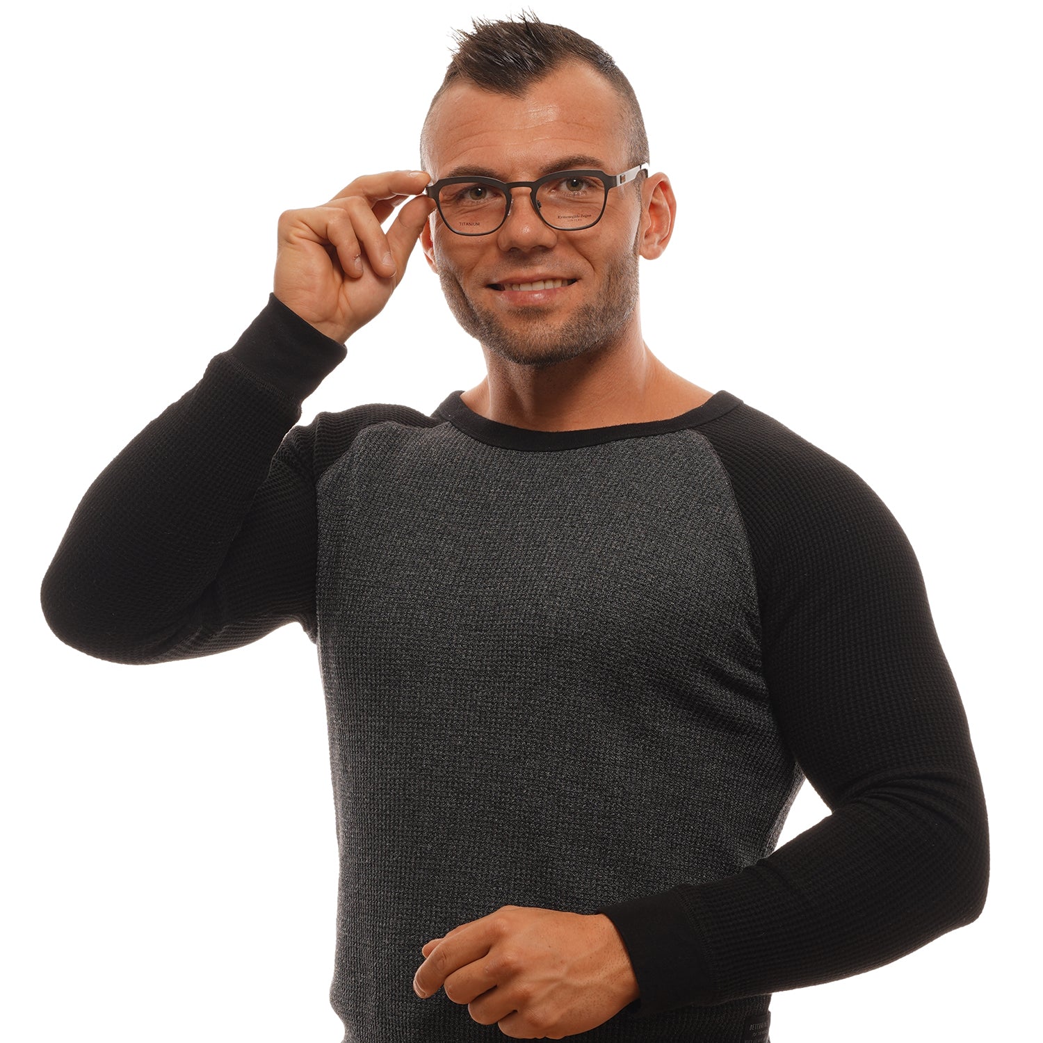 Ermenegildo Zegna Monture optique ZC5004 49 020 Titane