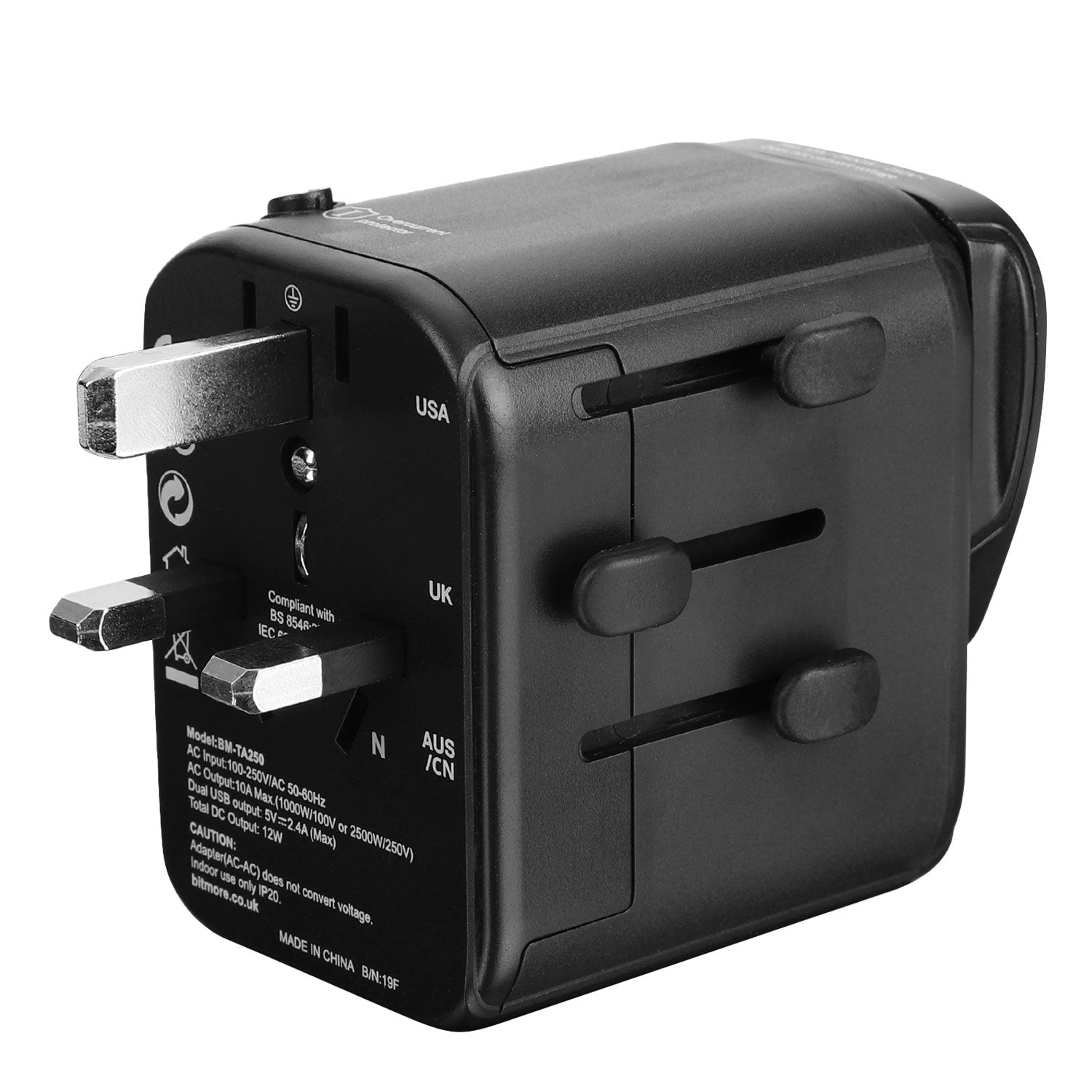 Bitmore Travel Adapter - RYR-TA250