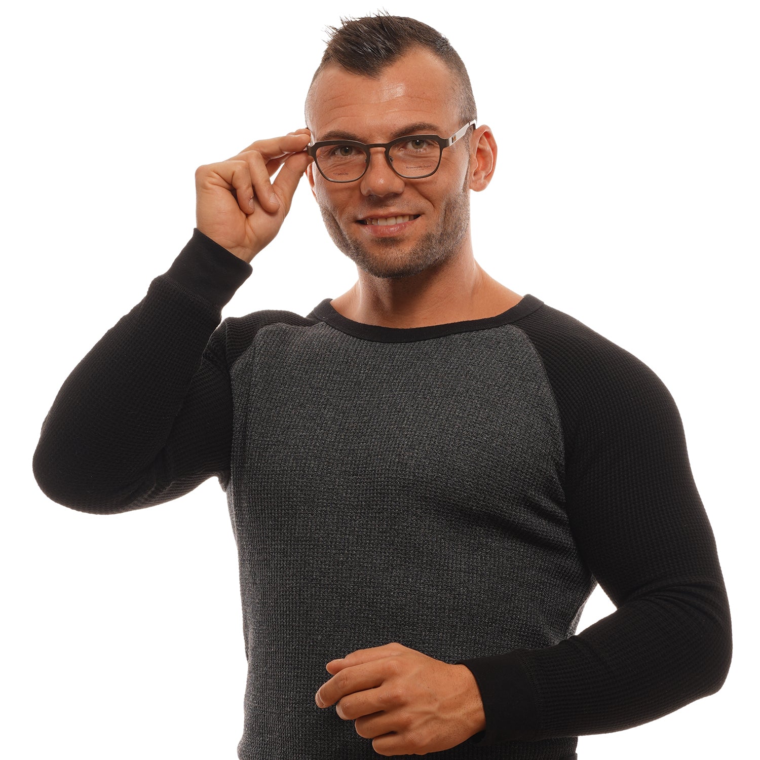 Ermenegildo Zegna Monture optique ZC5004 49 034 Titane