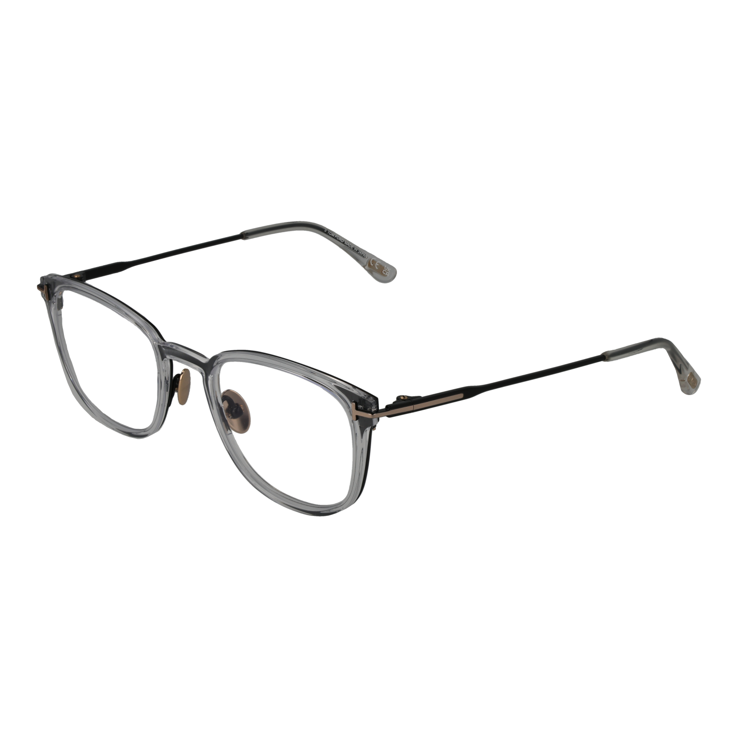 Tom Ford Optical Frame FT5694-B 001 52 Titanium  & Blue Filter