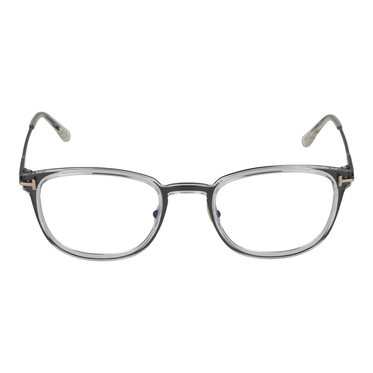 Tom Ford Optical Frame FT5694-B 001 52 Titanium  & Blue Filter